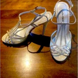 Caparros Peep Toe Platform Evening Sandals - Gold *WORN ONCE*